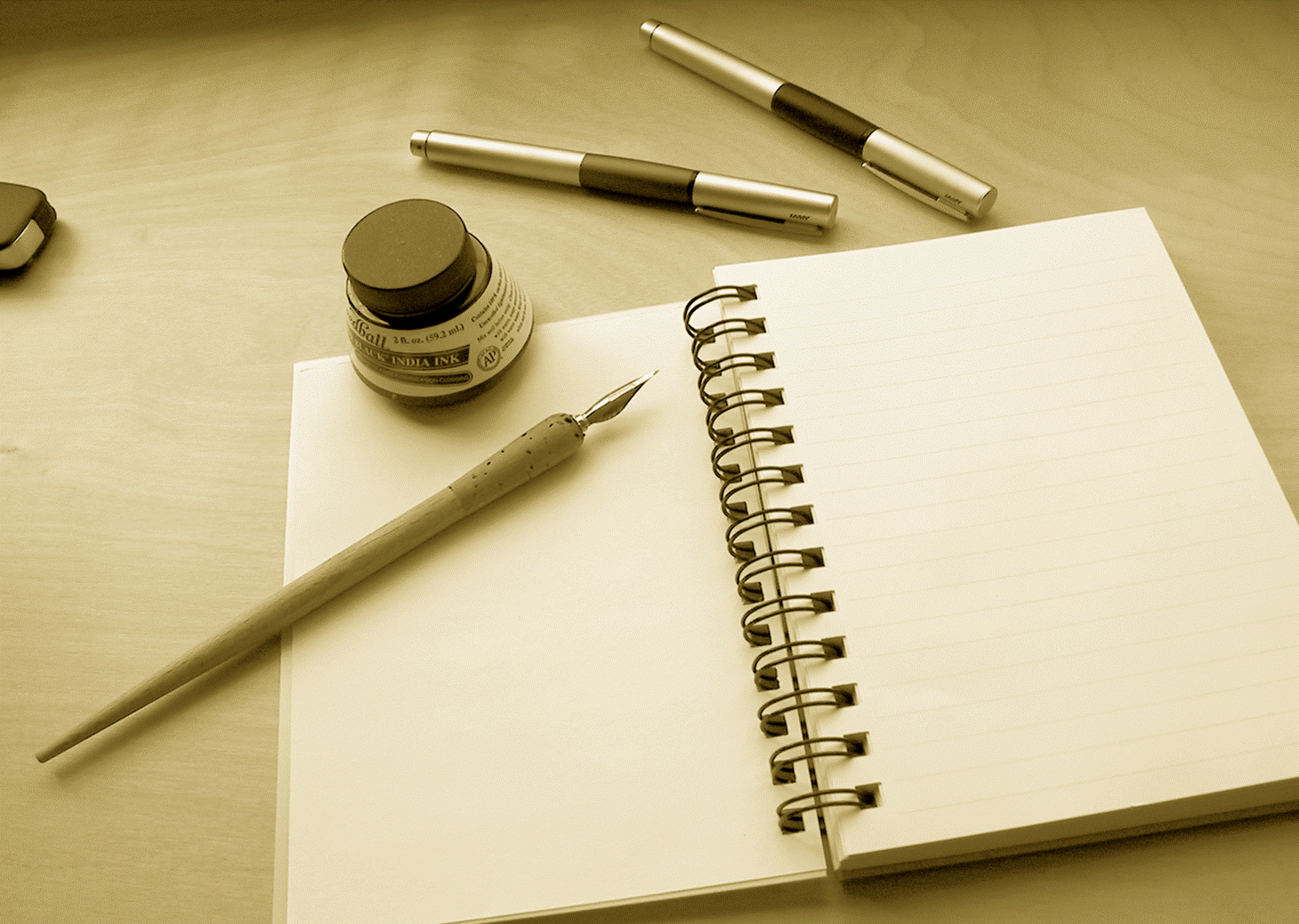 writing-sepia